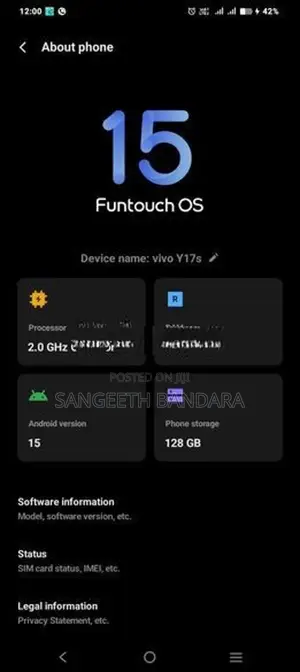 Vivo Y17s (Used)