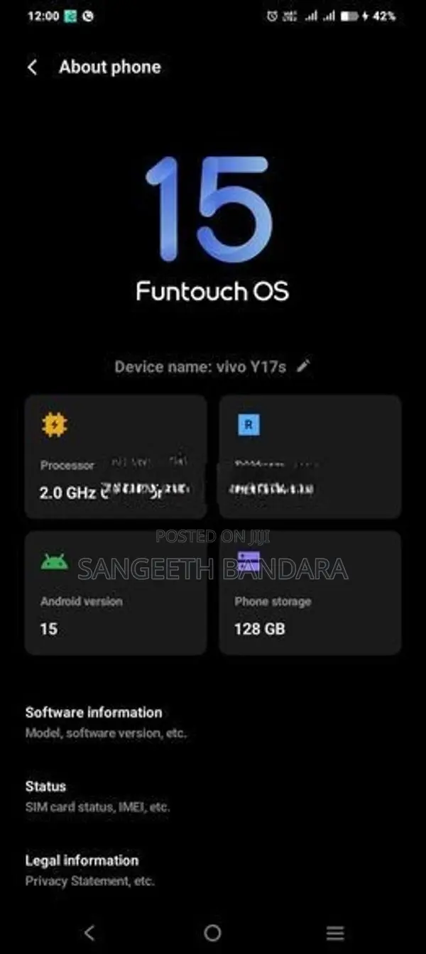 Vivo Y17s (Used)