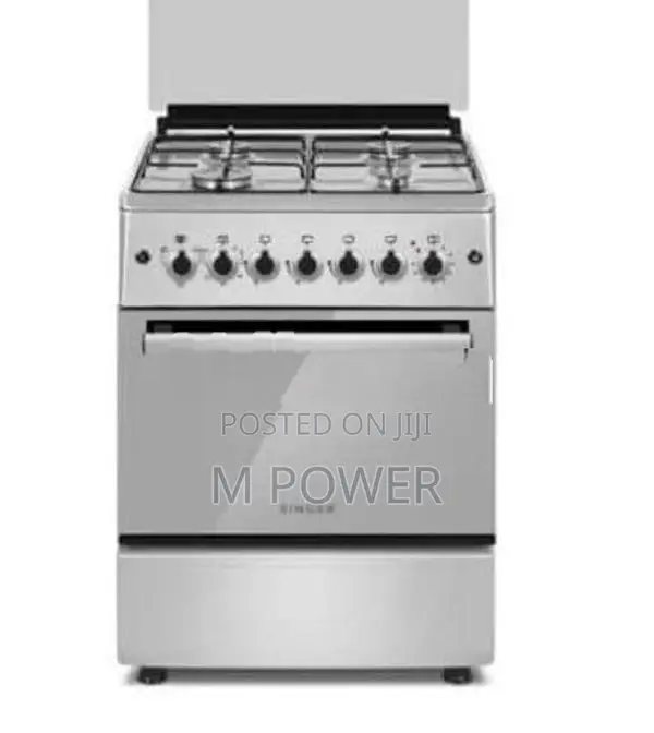 Singer Freestanding Oven With 4 Gas Burners 62L- GCE-8404