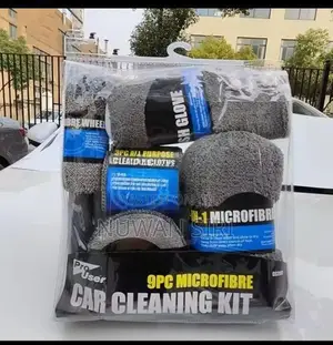 9 Pcs Microfiber Car Cleaning Kit