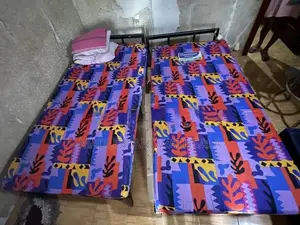 Steel Bed with Mattress