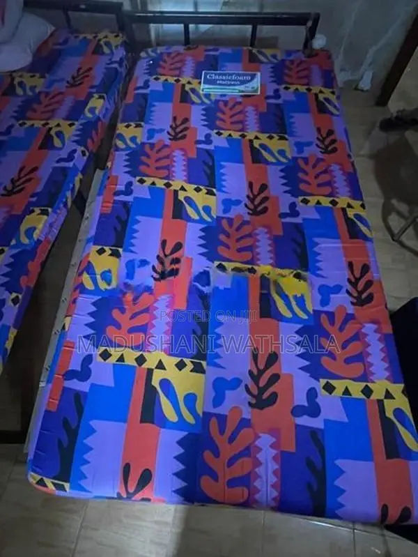 Steel Bed with Mattress