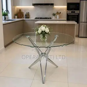 Glass Top round Table