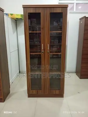 New 2 Door Melamine Office Cupboard