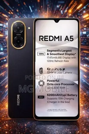 Xiaomi Redmi A5 4GB RAM 128GB ROM (Brand New)