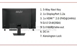 MSI Pro MP273 E14A 27 Inch 144Hz 1ms FHD IPS Productivity Monitor