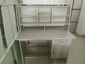 Melamine Rack Table with Cupboard 007