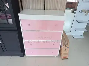 Melamine Drawer Cupboard Pink / Blue