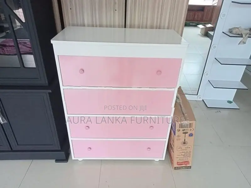 Melamine Drawer Cupboard Pink / Blue