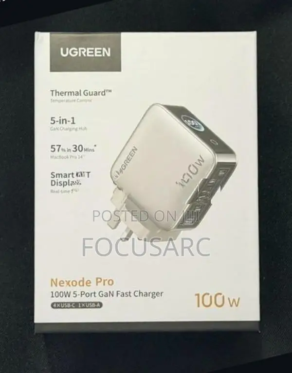 UGREEN 100W Nexode Pro 5-Port Fast Charger