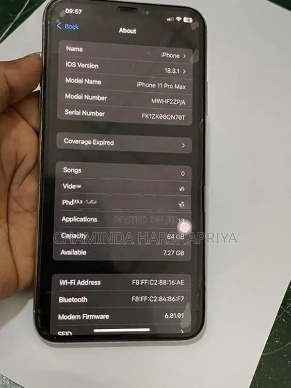 Apple iPhone 11 Pro Max 64GB (Used)