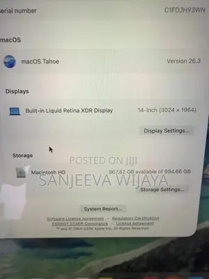 Apple Macbook Pro M4 16GB 1TB