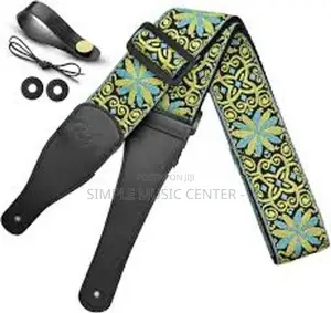 Retro Embroidery Guitar Strap Shoulder Belt