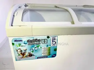 Display Freezer Abans 258L Curved Slide Glass Top