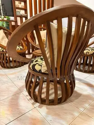 Wooden Sofa with Coffee Table