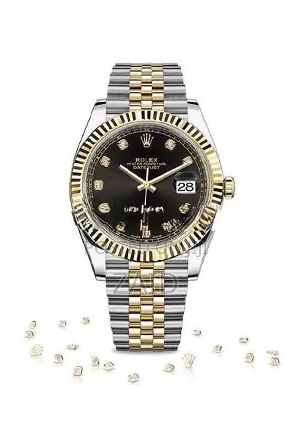 Rolex Date Just 41 Swiss ETA 3235 Movement Two Tone Mens Watch