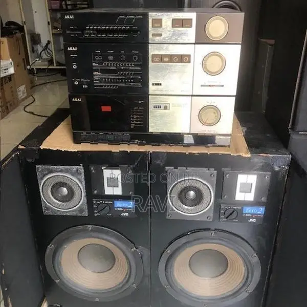 Jvc speakers and Akai 3 deck setup (Japan)