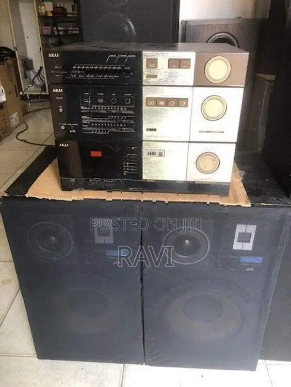 Jvc speakers and Akai 3 deck setup (Japan)