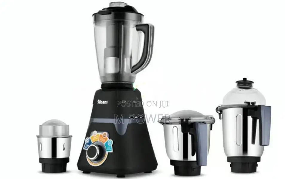 ABANS 4 In 1 Mixer Grinder 750W Platinum – (ABMG-750C)
