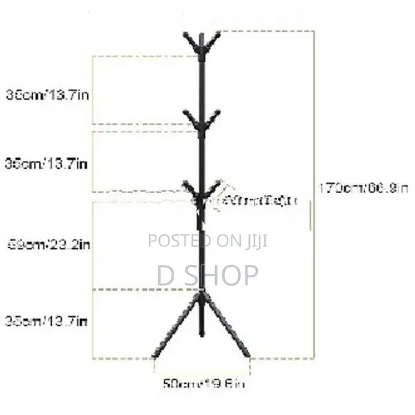 Entrance Coat Hanging Rack