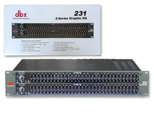 Dbx-231sub Dual 31-Band Graphic Equalizer with subwoofer out