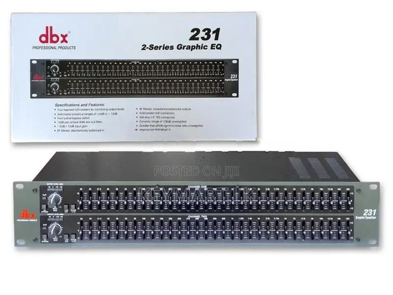 Dbx-231sub Dual 31-Band Graphic Equalizer with subwoofer out