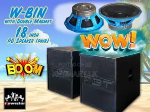 W-BIN SubWoofer (pair) with 18-inch Double Magnet PD Speaker