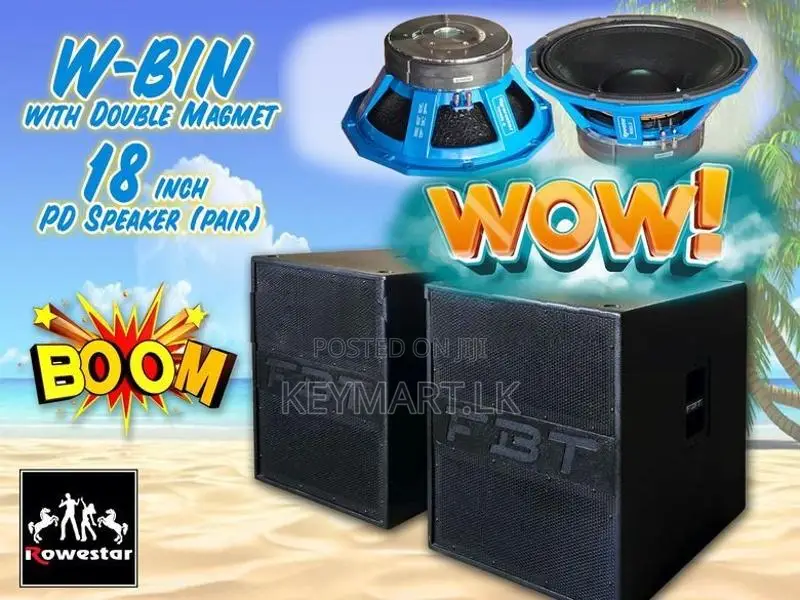 W-BIN SubWoofer (pair) with 18-inch Double Magnet PD Speaker