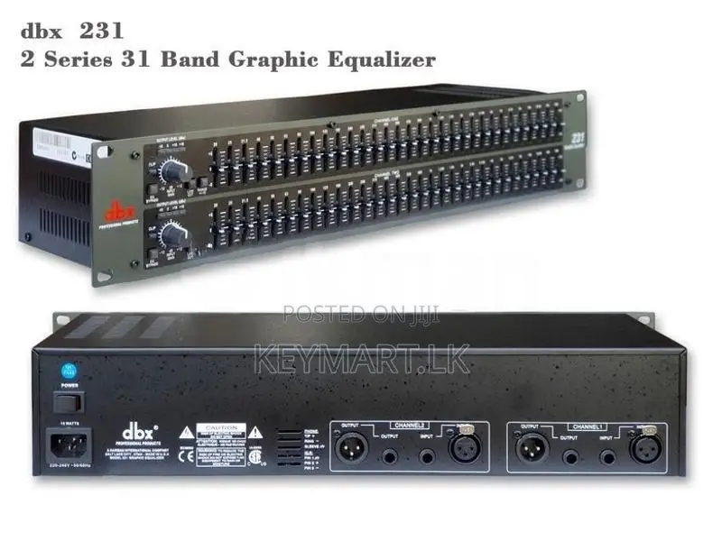 Dbx-231sub Dual 31-Band Graphic Equalizer with subwoofer out