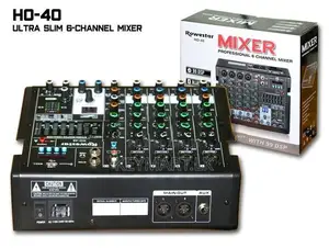 Sound / Audio mixer 6-Channel ROWESTAR HO-40