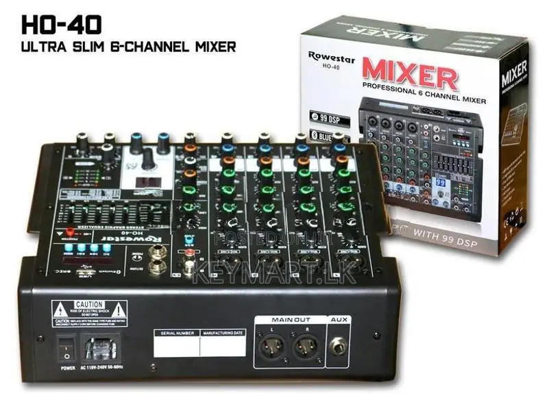 Sound / Audio mixer 6-Channel ROWESTAR HO-40
