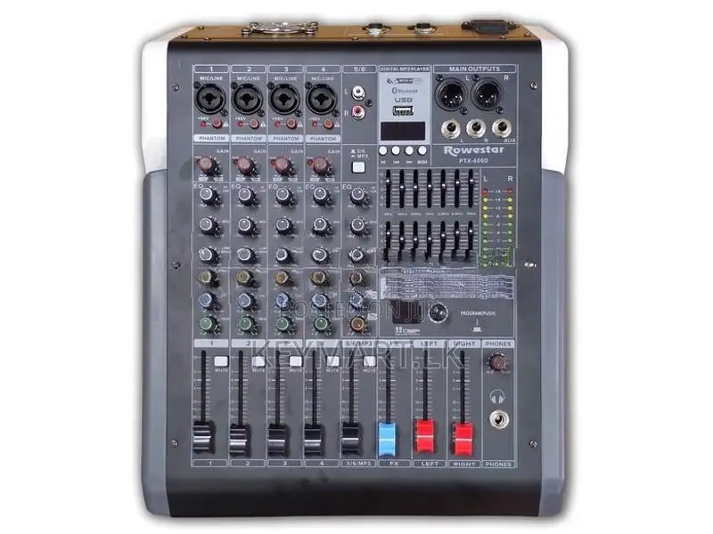 ROWESTAR 1000W 6-Channel Powered Mixer PTX-600D