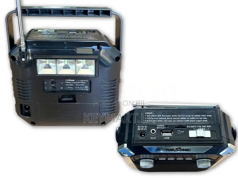 TopSonic Multi-Band Radio / USB, BlueTooth Player