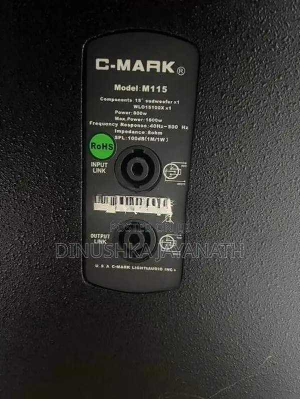 C - Mark Line Array System Professional Audio Setup