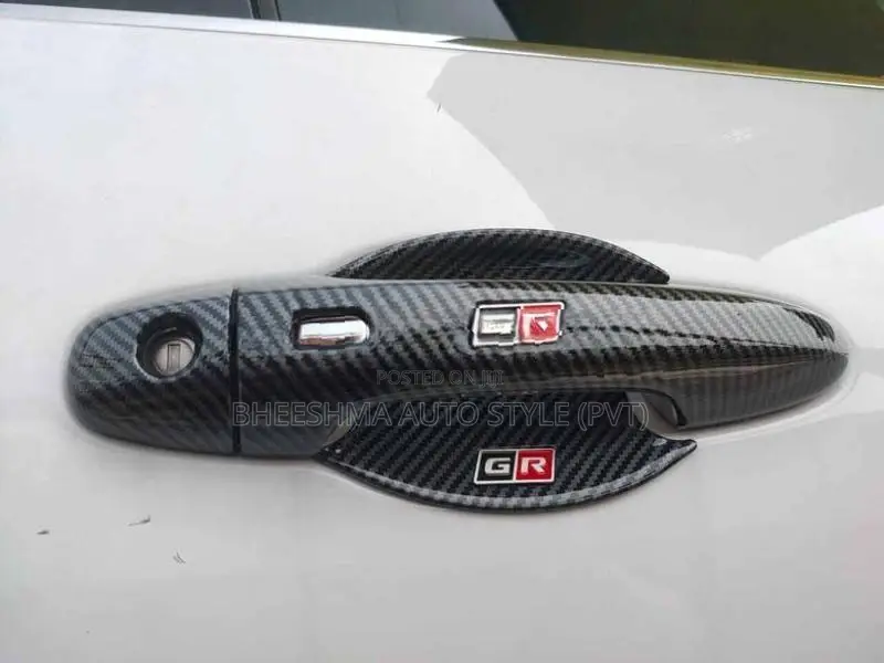 Toyota Hilux GR Sport Back Carbon Fiber Door Handle Cover 2024