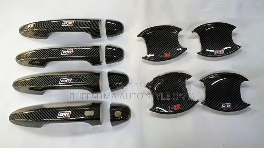 Toyota Hilux GR Sport Back Carbon Fiber Door Handle Cover 2024