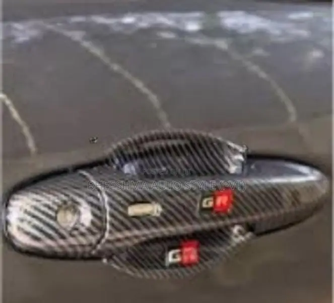 Toyota Hilux GR Sport Back Carbon Fiber Door Handle Cover 2024