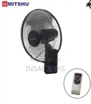 Mitshu 16" Wall Fan with Remote