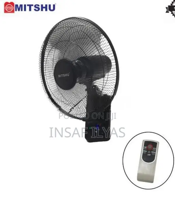 Mitshu 16" Wall Fan with Remote