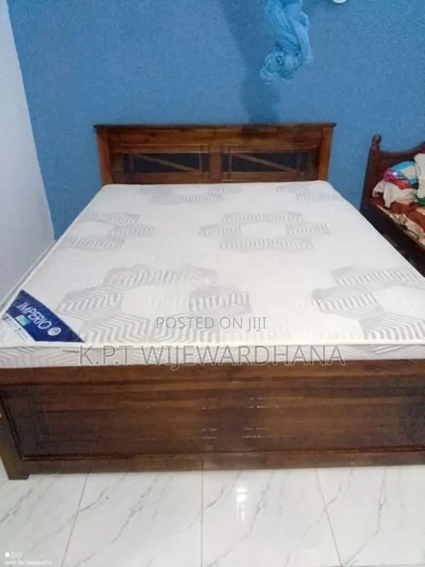 Double Size Tekka Bed with Spring Mattress
