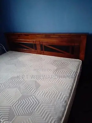 Double Size Tekka Bed with Spring Mattress