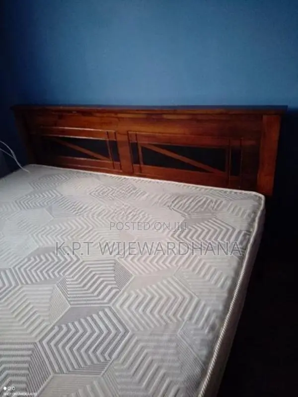 Double Size Tekka Bed with Spring Mattress