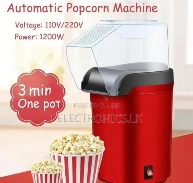 Hot Air Popcorn Popper Maker, Machine