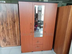 Melamine 3door Cupboard with Mirror