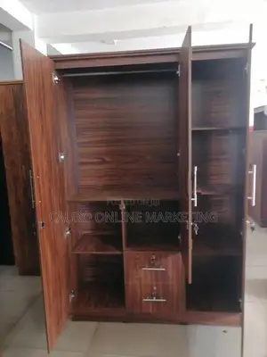 New Melamine 3 Door Cupboard 6*4 Wardrobe Mirror