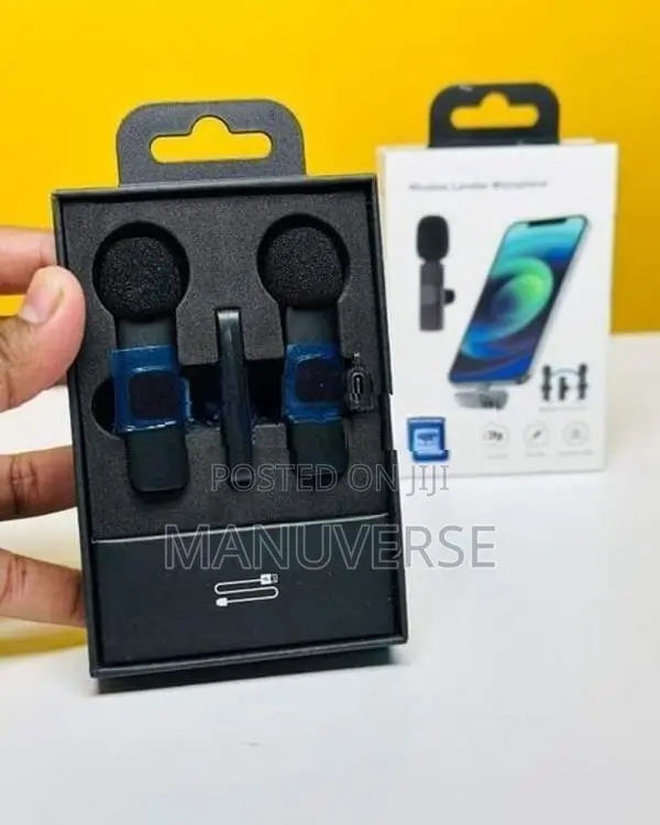 K8 Wireless Microphone with 2 Mics (Professional Audio Kit)