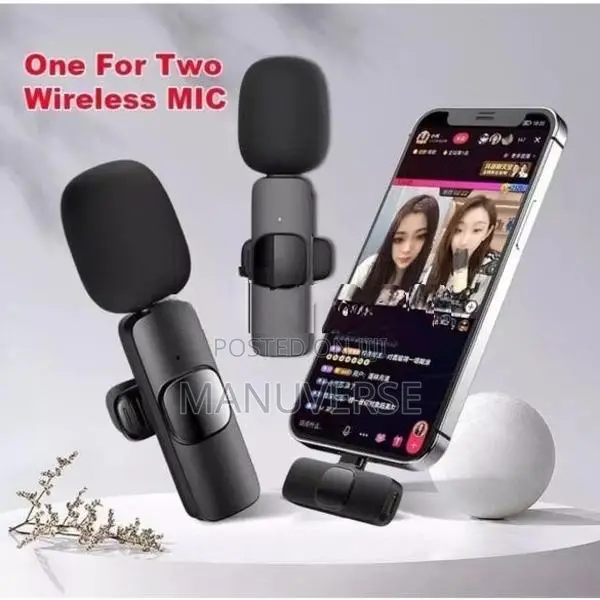 K8 Wireless Microphone with 2 Mics (Professional Audio Kit)