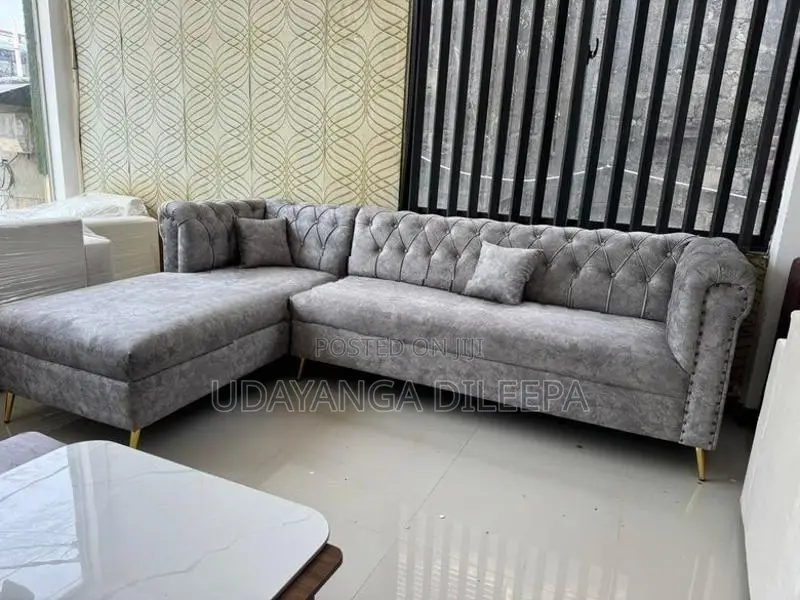 Luxury L Sofa Set