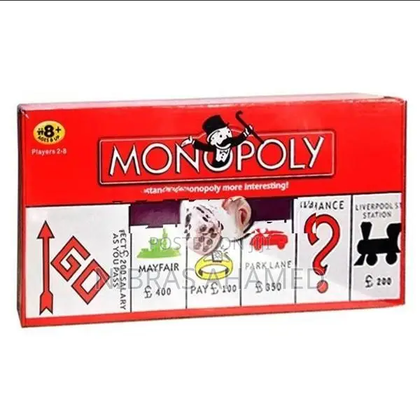 Monopoly Classic Complete Set –Full Board Game with Tokens Money Notes