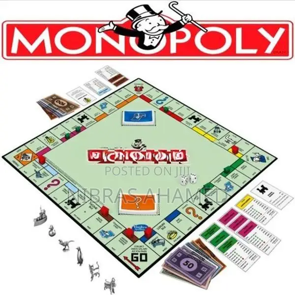 Monopoly Classic Complete Set –Full Board Game with Tokens Money Notes